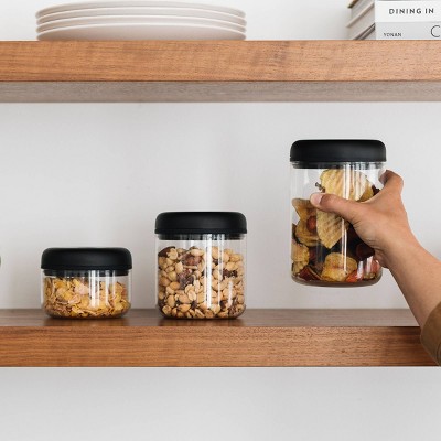 Atmos Clear Glass Vacuum Food Storage Canister 0.7 Liter