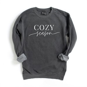Simply Sage Market Women's Garment Dyed Graphic Sweatshirt Cozy Season - 1 of 3
