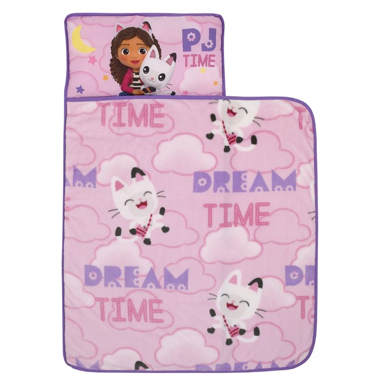DreamWorks Gabby's Dollhouse Dream It Up Pink and Purple Pandy Paws Toddler Nap Mat, 1 of 8