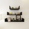 vidaXL Wall Shelves 6 pcs Black - 3 of 4