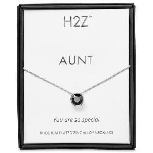 Pavilion Gift Company - Aunt Jet  - 16"-17.5" Rhodium Necklace - Necklaces - 1 of 4