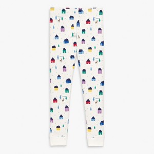 Primary Kids Organic Pj Pant In Holiday Prints - 1 of 1