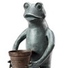 SPI Home Helpful Garden Frog Planter Holder – Whimsical Metal Sculpture for Outdoor Plant Display - 3 of 3