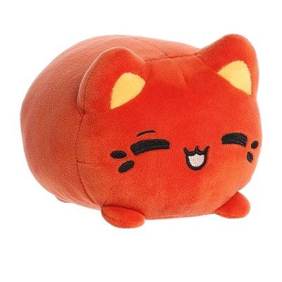 Aurora Small Thai Tea Meowchi Tasty Peach Enchanting Stuffed Animal Red 7"