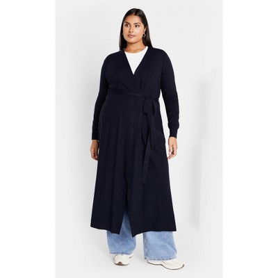 Women's Plus Size Goldie Cardigan - navy | CITY CHIC