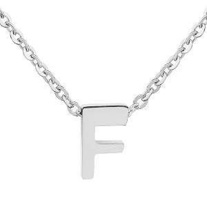 ELYA Women's Polished Initial Stainless Steel Necklace - ELYA - 1 of 4