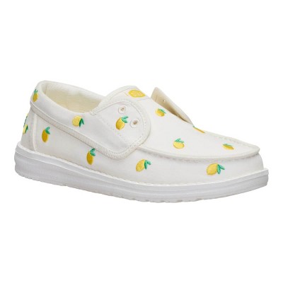 Обувь HEYDUDE Women Wendy Cru Embroidered , Egret/Multi, W7 — фото 4