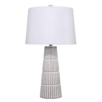 Carmel Cement Table Lamp Gray - Splendor Home