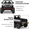 24V 4WD Electric Remote Control Riding Dump Truck, 2 Seats Kids Riding Car with Music Player and LED Lights - 3 of 4