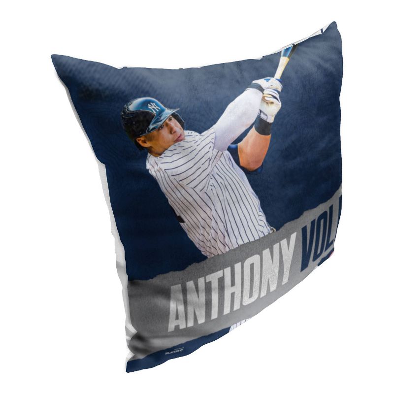 18&#34;x18&#34; MLB New York Yankees 23 Anthony Volpe Player Printed Throw Decorative Pillow, 4 of 6