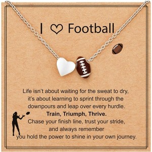 Sports Theme Necklace 4 Ball Designs Adjustable 16+3 Inch Christmas Gift - 1 of 4