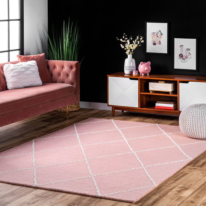 6&#39;x9&#39; Hand Tufted Elvia Area Rug Baby Pink - nuLOOM, 2 of 10