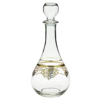 A Beautiful Vintage Clear Cut Crystal Large Carafe or Decanter, Elzet  Collection 