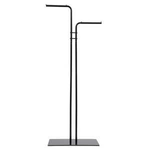 YIYIBYUS Metal Coat Rack, Entryway Coats Hanger Stand with 4 Hooks for Coats, Hats, Scarves, Clothes, and Handbags - 1 of 4