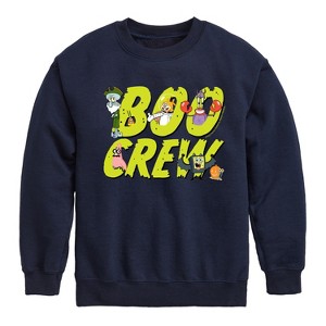 Boys' - SpongeBob SquarePants - Boo Crew Graphic Long Sleeve Fleece Sweatshirt - 1 of 4