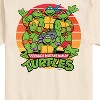 Men's - Teenage Mutant Ninja Turtles - Retro Sunset Circle Short Sleeve Graphic T-Shirt - 2 of 4