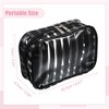 Unique Bargains Portable PVC Clear Zipper Makeup Bag Organizers 1 Pc - 2 of 4