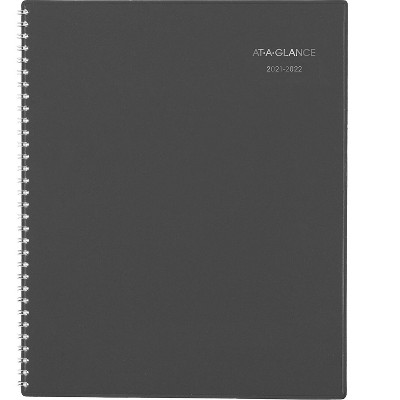 AT-A-GLANCE 2021-2022 8.5" x 11" Academic Planner DayMinder Charcoal AYC545-45-22
