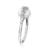 Ross-Simons 8.5-9mm Cultured Pearl Star Ring With Diamonds in Sterling Silver Size 5 - 3 of 4