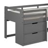 77"Twin Loft Bed Fabiana Loft and Bunk Bed Gray Finish - Acme Furniture - 2 of 4