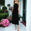 Anna-Kaci Women's Staple Slip Gown Tied Front Dress With Pockets for Casual Looks - 3 of 4