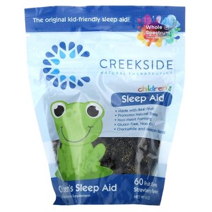Creekside Natural Therapeutics Children's Sleep Aid, Strawberry, 60 Fruit Chews, 9.3 oz - 1 of 2