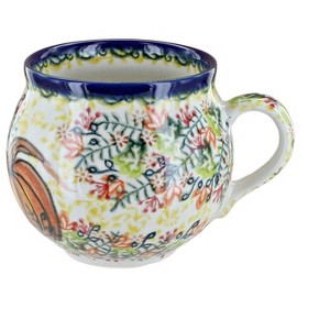 Blue Rose Polish Pottery 455 Vena Bubble Mug - 1 of 2