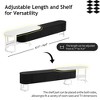 NicBex TV Stand Modern Extendable Media Console with Metal Adjustable Legs for TVs up to 75 Inches for Living Room - 3 of 4