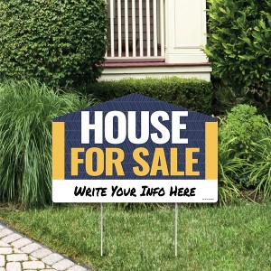 Big Dot of Happiness House for Sale Sign - Yard Sign Lawn Decorations - Party Yardy Sign - 1 of 4
