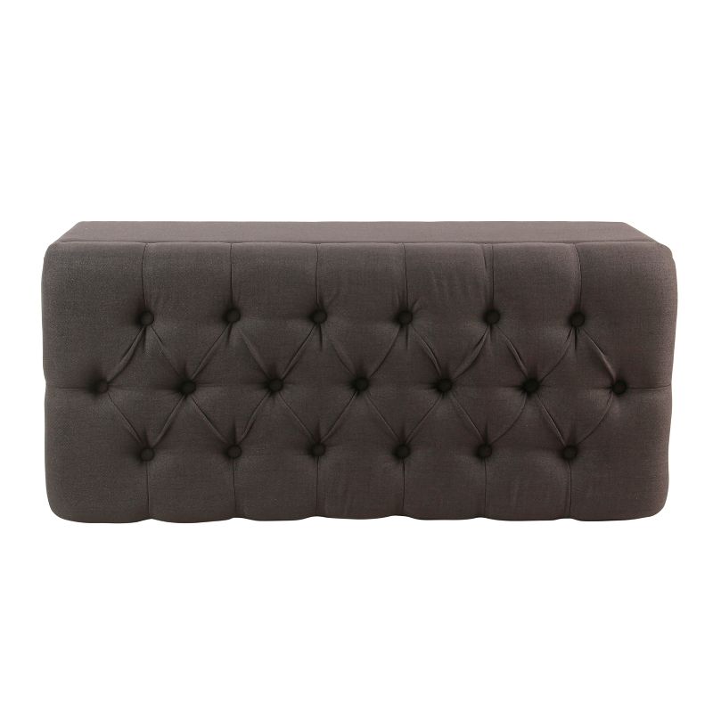 Ainsley Button Tufted Storage Bench - HomePop, 5 of 15