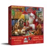 Sunsout Santa's Quilting Workshop 1000 pc  Christmas Jigsaw Puzzle 29758 - 2 of 4