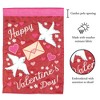 Magnolia Garden Happy Valentine's Day Love Birds Letter 13 x 18 Inch Polyester Garden Flag - 2 of 2