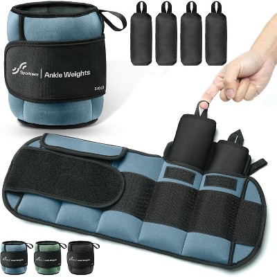 Sportneer 20lbs/Pair Adjustable Ankle Weights for Women and Men