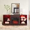Grungis 3D Fireplace TV Stand for TVs Up to 62 Inch,Console Table  with LED Lights and USB Charging Outlet for Living Room - 2 of 4