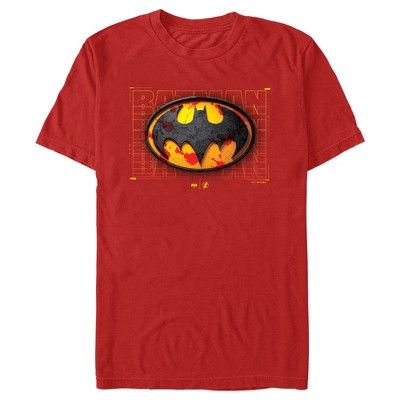 Men's The Flash Batman 3d Logo T-shirt : Target