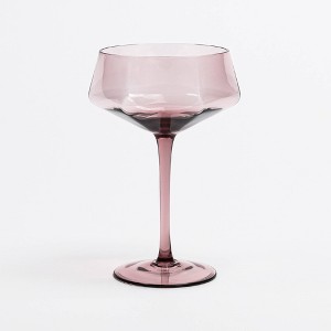 over&back 11 fl oz Facet Coupe Glass - 1 of 4