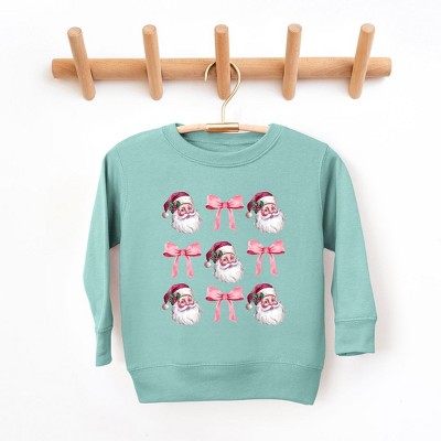 The Juniper Shop Coquette Santa Chart Youth Ultra-Soft Graphic Sweatshirt