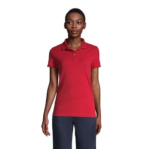 Lands' End School Uniform Young Women's Short Sleeve Feminine Fit Mesh Polo Shirt - 1 of 2