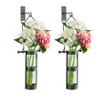 Danya B Wall Mount Hanging Glass Cylinder Vase Set with Metal Cradle and Hook - image 3 of 4