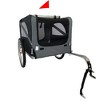 Munora Heavy Duty Foldable Utility Pet Stroller - Black-Gray Dog Carrier & Bicycle Trailer for Elder/Mobility-Impaired Pets - 4 of 4