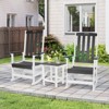 Aoodor Outdoor Rocking Chair, HDPE Slatted Porch Rocker with Armrests, All-Weather Design for Outdoor or Indoor - 2 of 4