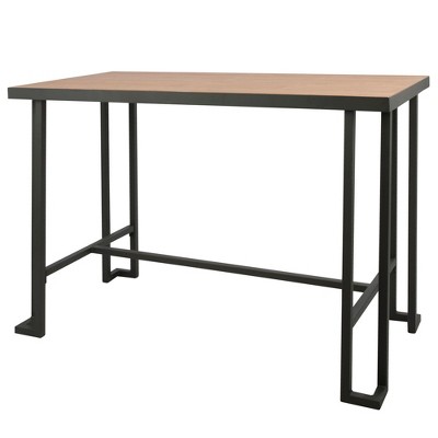 CAVINAS Dining Table Rectangular Kitchen Table Industrial Counter Table for Dining Room