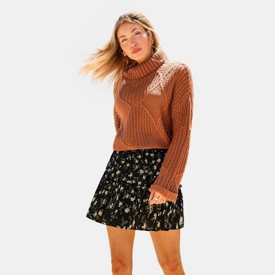 Women's Dainty Bouquet Floral Mini Skirt - Cupshe