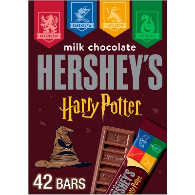 HERSHEY'S Milk Chocolate Harry Potter Halloween Candy Snack Size Box - 18.9oz/42pc