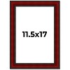 PosterPalooza | Weathered Red Picture Frame - UV Acrylic, Foam Board Backing, Hanging Hardware - 2 of 4
