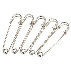 Unique Bargains Metal DIY Blankets Crafts Brooch Making Home Sewing Large Safety Pins 40 Pcs - 1 of 4