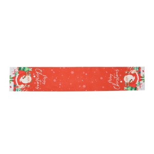 Unique Bargains Christmas Table Runner Polyester Red White Green 71x14 Inch 1Pc - 1 of 4