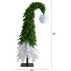 HomeStock  9ft PreLit Flocked Full Classic Green Fir Artificial Christmas Tree with 600 Warm White lights with Ice, X-Mas Tree - 2 of 4