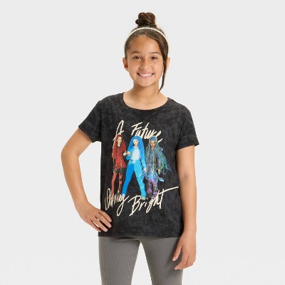 Girls' Descendants: Rise of Red Short Sleeve Graphic T-Shirt - Black