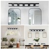 VYNXARIA Black Wall Lights, Modern 6-Light Vanity Fixture for Bathroom and Mirror - 4 of 4